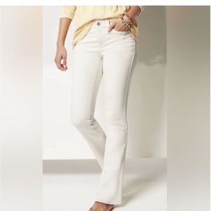 J. Jill Modern Slim Bootcut Natural/Off-White Jeans NWT - 12 Petite